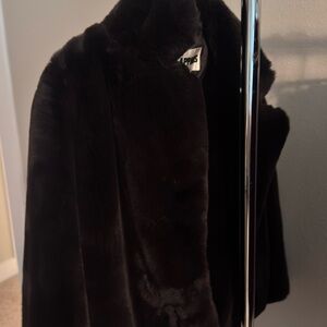 Apparis Dark brown Faux Fur Jacket LIKE NEW Pristine Condition XS